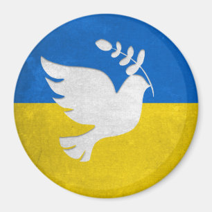 Imã Ucrânia Support - Flag - Fique com a Ucrânia! Ímã