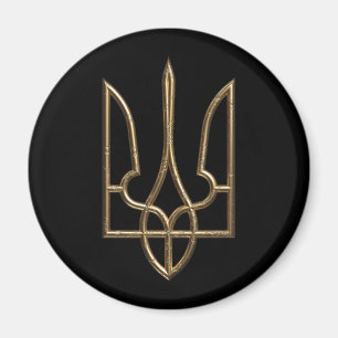 Imã Ucrânia Trident Gyfalcon Crest ouro