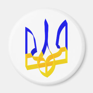 Imã Ucrânia Trident Strike blue e yellow V3