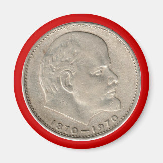 Imã UdsSR Rússia ruivo USSR Russia Rouble Ruble Lenin