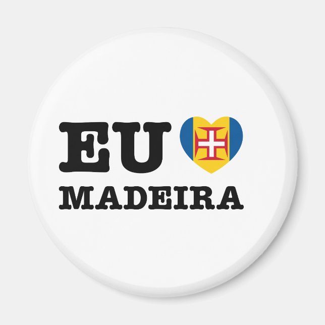 Imã Ue Amo Madeira (Frente)