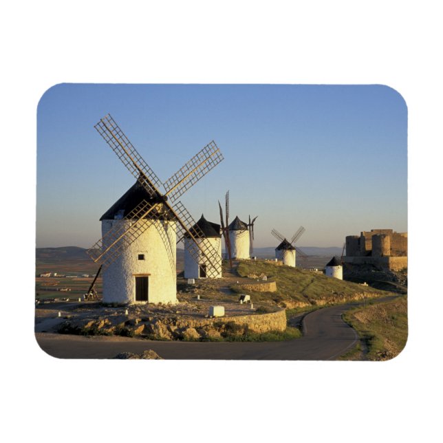 Ímã UE, Espanha, La Mancha, Consuegra. Moinhos de vent (Horizontal)