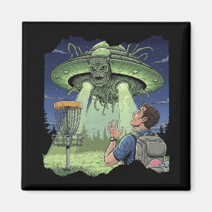 Imã Ufo Disc Golf - Nave Espacial Alienígena Pairando