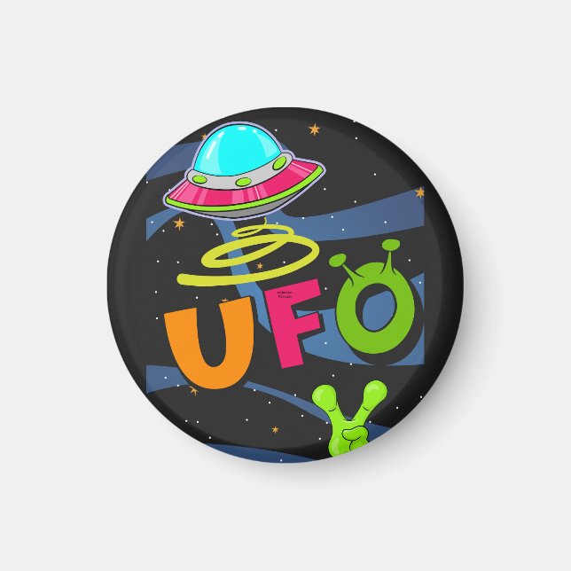 Imã ufo no espaço diga oi (Frente)