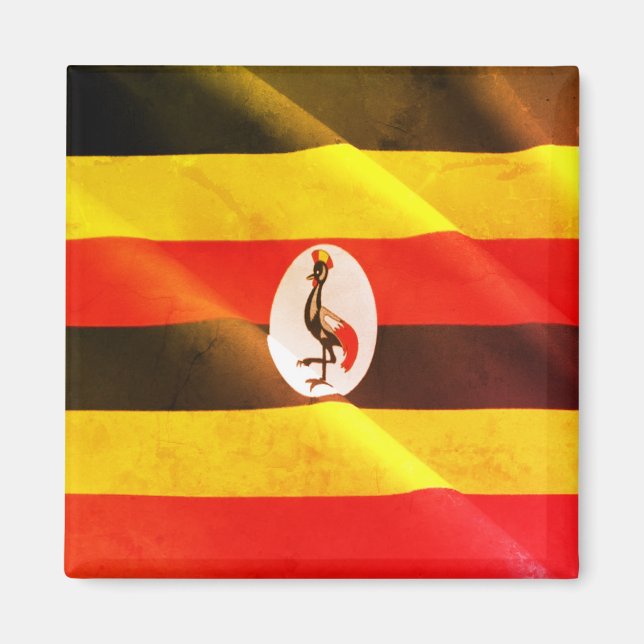 Imã UG002 UGANDA, bandeira de acendimento. África, Fri (Frente)