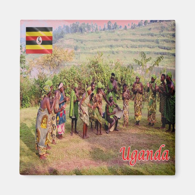 Imã UGANDA, Batwa, África, geladeira (Frente)
