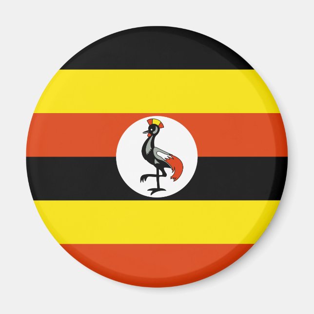 Imã Uganda Flag Magnet (Frente)