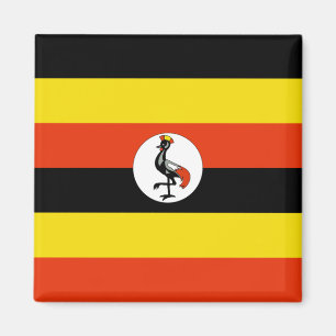 Imã Uganda Flag Magnet