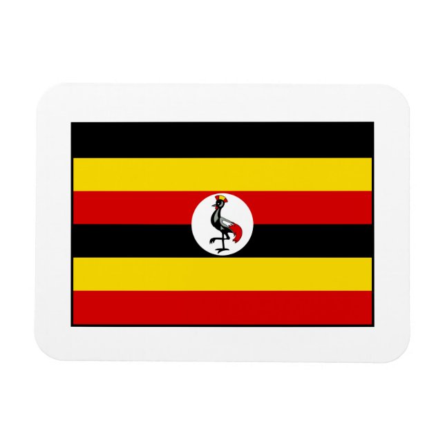 Ímã Uganda - Uganda Flag (Horizontal)
