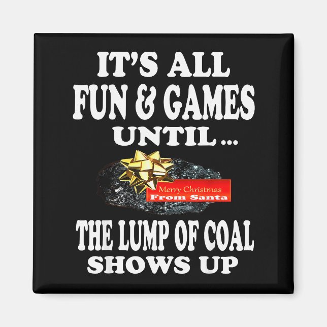 Imã Ugly Christmas T Shirt Naughty Kid Men Women Lump  (Frente)