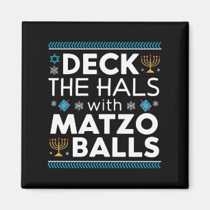 Imã Ugly Hanukkah Deck Hall Com Matzo Ball Chanukah