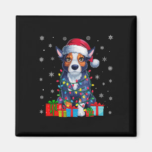 Imã Ugly Xmas Lights Santa Hat - Gado Australiano C