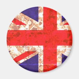 Imã UK Flag Sparkle London Magnet
