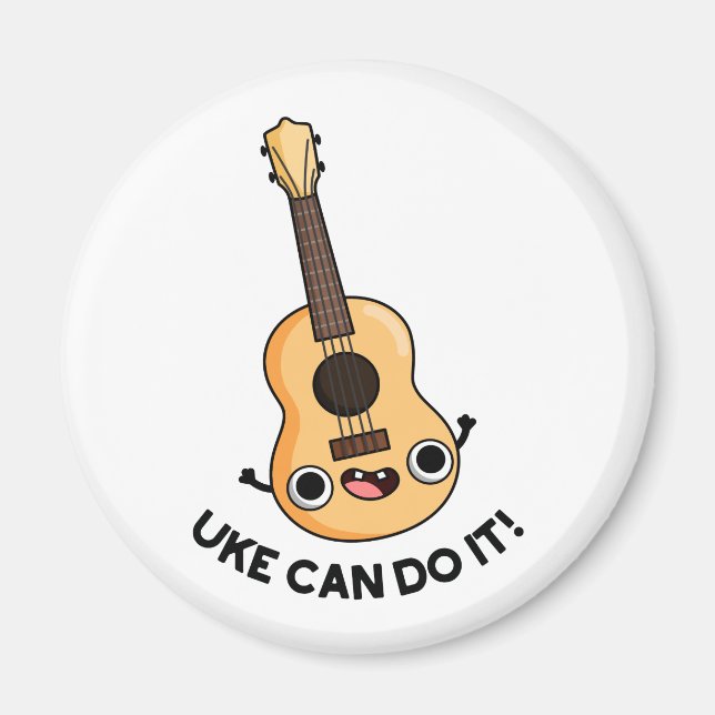 Imã Uke Can Do It Funny Encouragement Ukulele Pun (Frente)