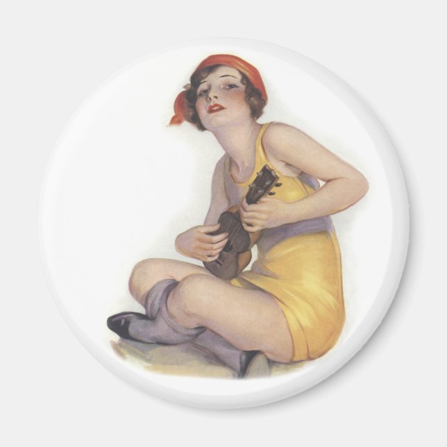Imã Uke Playing Flapper Magnet (Frente)
