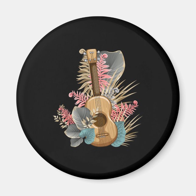 Imã Uke Ukulele Guitar - Guitarrista Músico Ukulele (Frente)