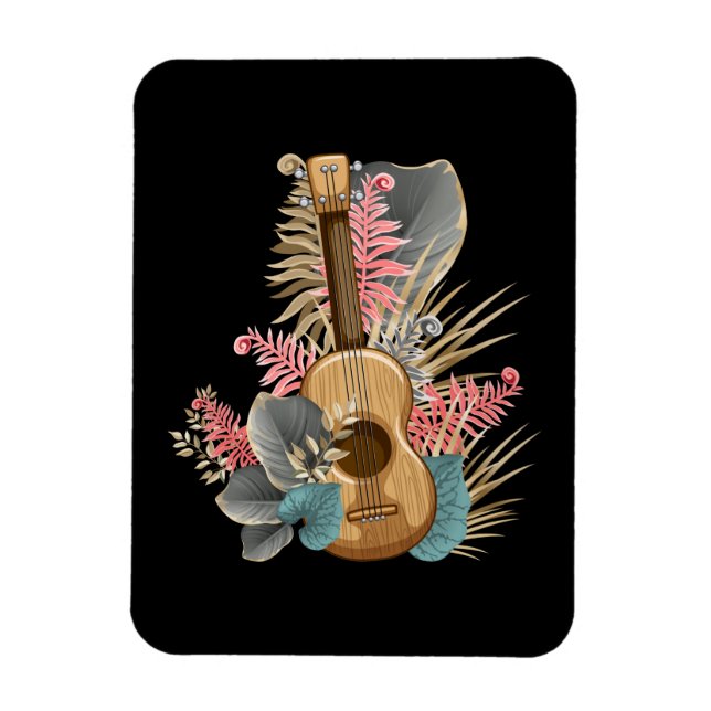 Ímã Uke Ukulele Guitar - Guitarrista Músico Ukulele (Vertical)
