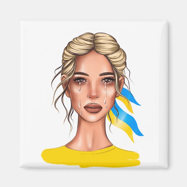 Imã Ukrain Stop War Blond (Frente)