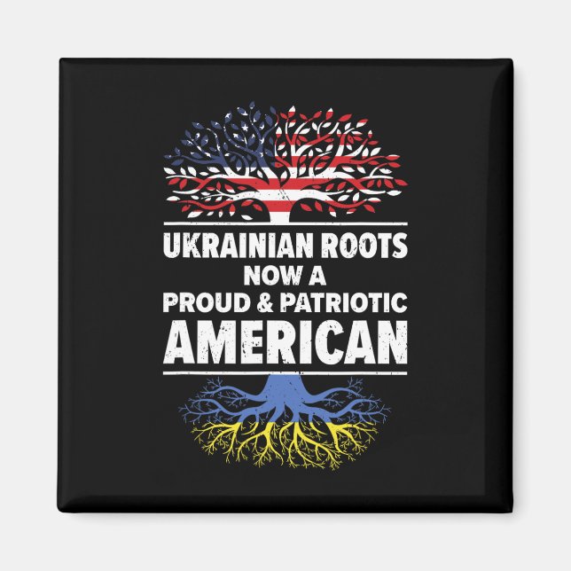 Imã Ukrainian American Patriot Usa Grown Ukraine Us Fl (Frente)
