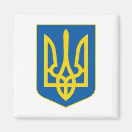 Imã Ukrainian Tryzub (Trident) - Coat of Arms Magnet