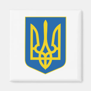 Imã Ukrainian Tryzub (Trident) - Coat of Arms  Magnet