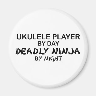 Imã Ukulele Ninja mortal em a noite