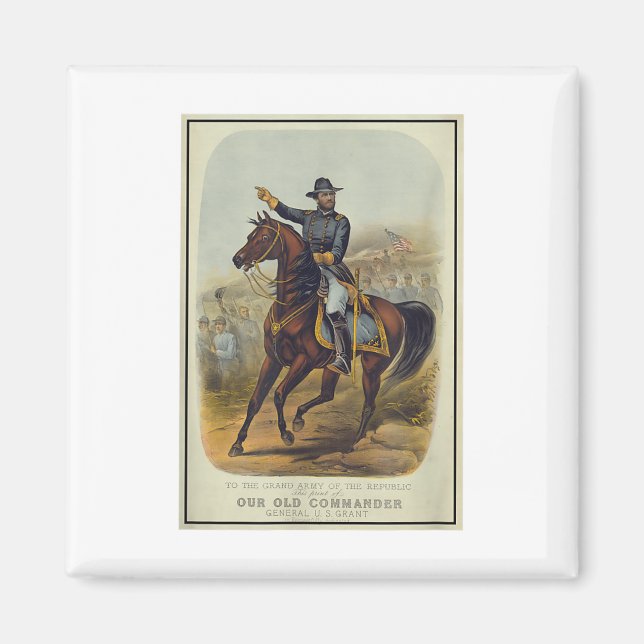 Imã Ulisses S. Grant On Horseback (Frente)