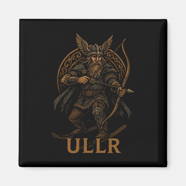 Imã Ullr Deus Nórdico do Arco e Fio (Frente)