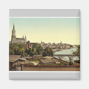 Imã Ulm, Wurtemburg, Alemanha Photochrom raro