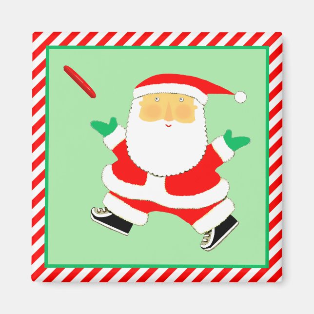 Imã Ultimate Frisbee Player Holiday Gift (Frente)