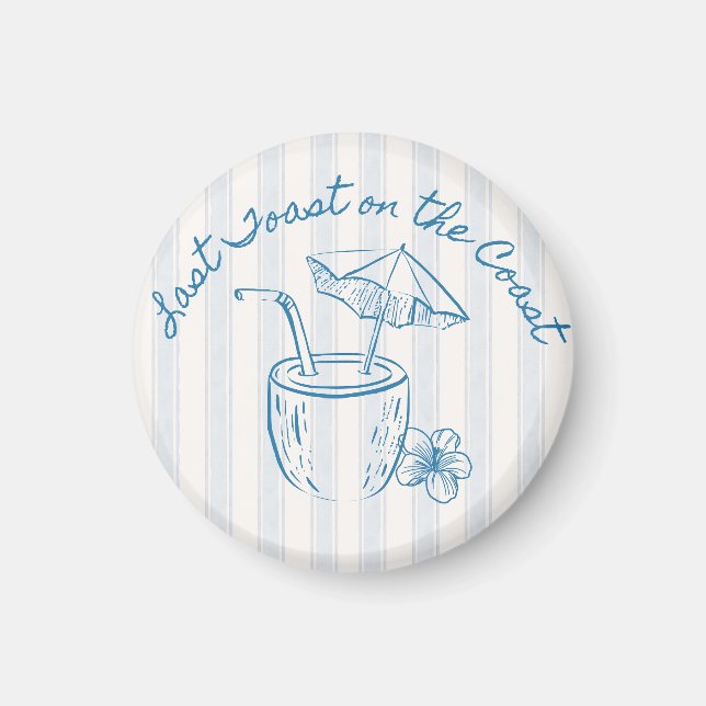 Imã Último brinde na Design da Festa de solteira coste (Frente)