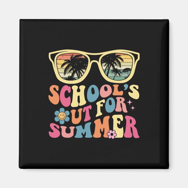 Imã Último Dia da Escola Escola Retro Professora nº 39 (Frente)