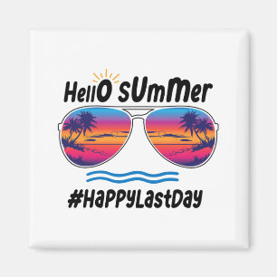 Imã Último Dia Da Escola Olá Summer Sungles Beach 2