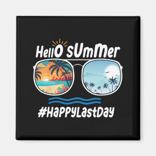 Imã Último Dia De Aula Olá Verão Sungles Praia 1