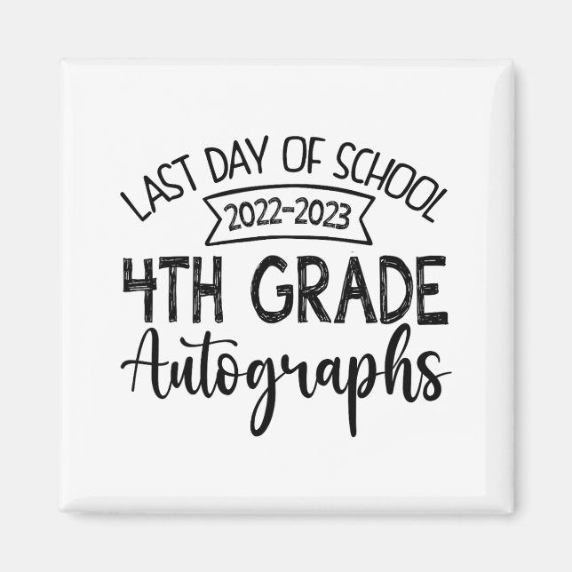 Imã Último Dia de Pós-Graduação do Autografo 4º Grau (Frente)