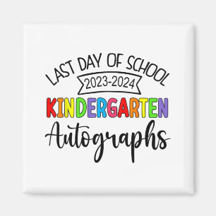 Imã Último Dia De Pós-Graduação Do Jardim De Autografi