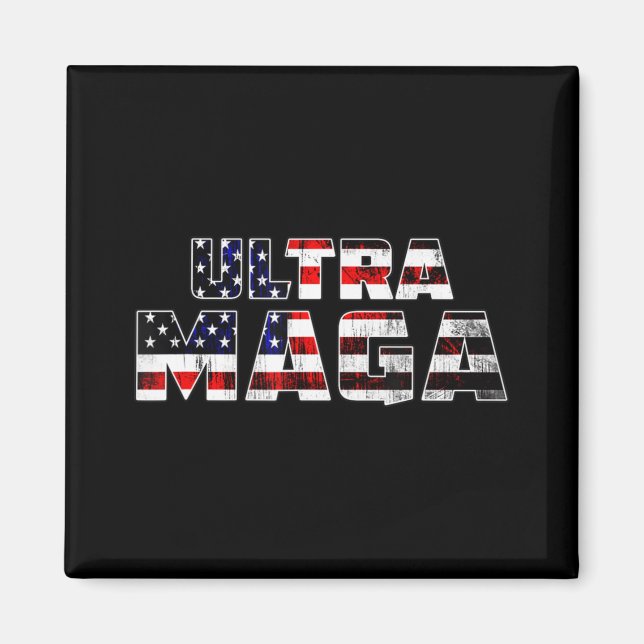 Imã Ultra Maga Donald Trump Joe Biden Republican Ameri (Frente)