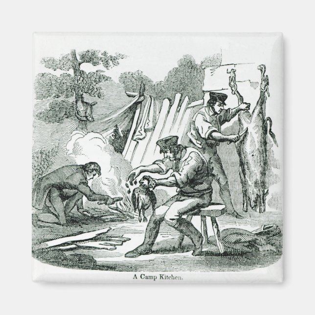 Imã Um acampamento Kitchen, 1856 (Frente)