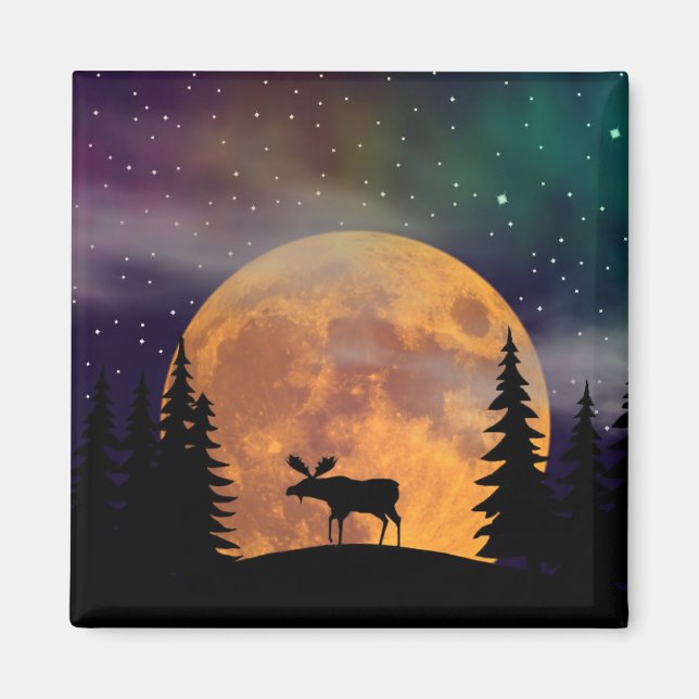 Imã Um alce no alce (Frente)