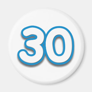 Imã Um aniversário ou um aniversário de 30 anos -
