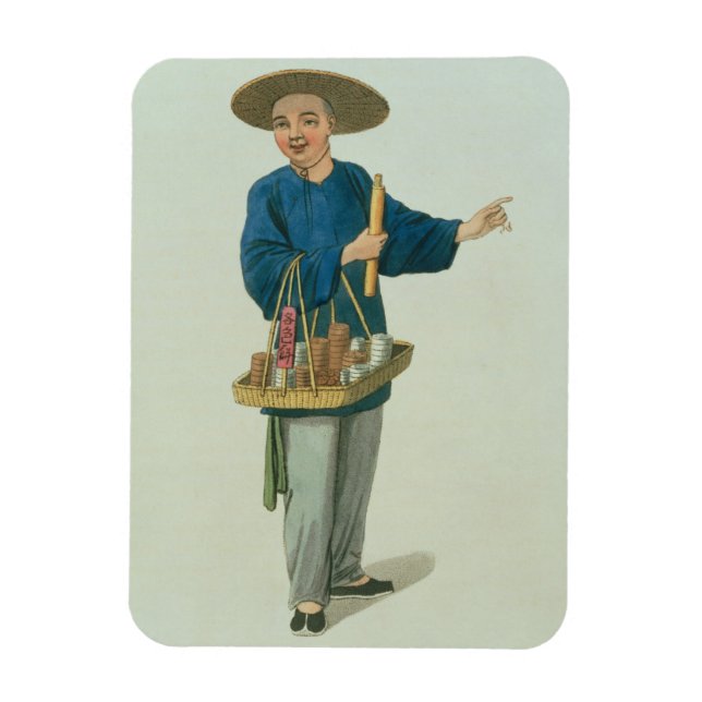 Ímã Um aplauso, prato 26 de "A fantasia da China" (Vertical)