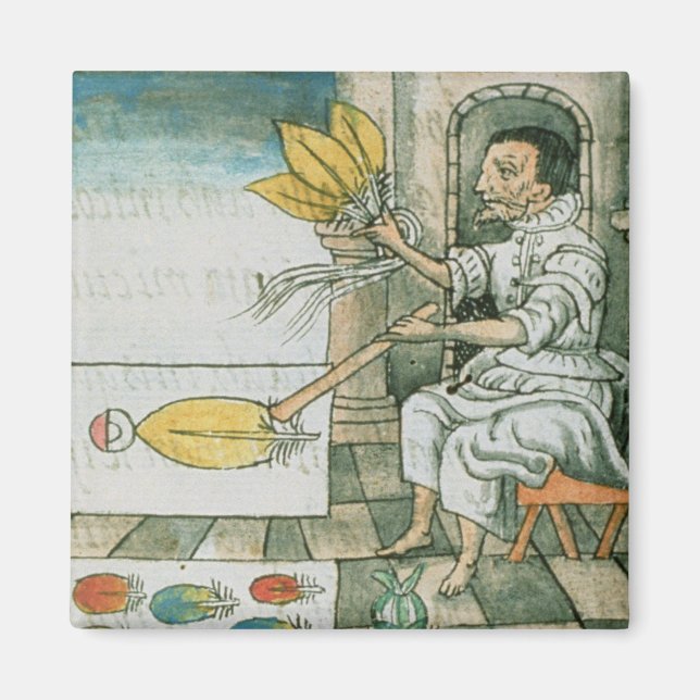 Imã Um artisã de penas asteca (Frente)