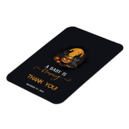 Ímã Um Bebê Está Fazendo Chá de fraldas De Halloween B