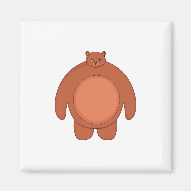 Imã Um Belo Urso Chubby (Frente)