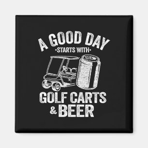 Imã Um Bom Dia Começa Com Carrinhos De Golfe E Cerveja