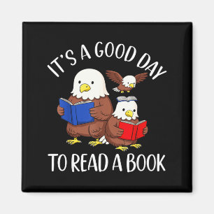Imã Um Bom Dia para Ler Uma Águia Bibliotecária Livros