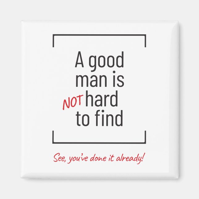 Imã Um Bom Homem Não É Duro De Encontrar, piada (Frente)