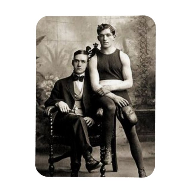 Ímã Um Boxer e seu cavalheiro (Vertical)