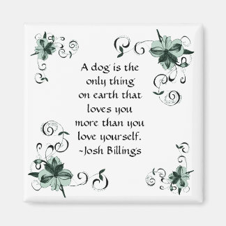 Imã Um cachorro é.... Magneta Verde