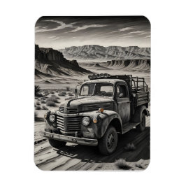 Ímã Um caminhão no deserto